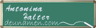 Antonina Halter Visitenkarte